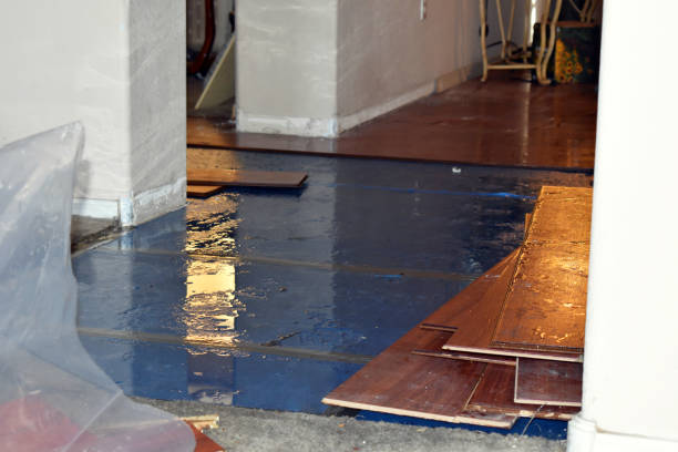 Professional Sewage Cleanup technician working in Copiague, NY